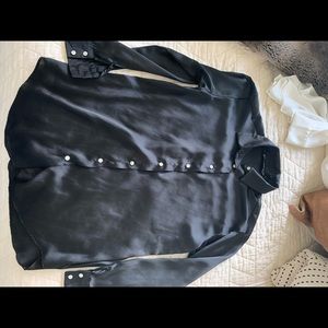 ZARA black button down shirt sz S